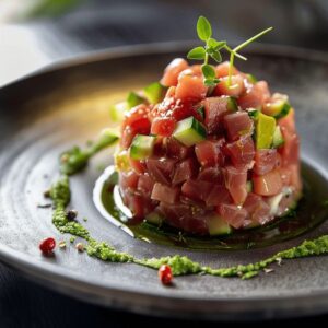 Tartare de saumon et thon